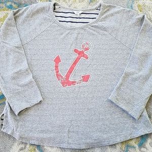 Crown & Ivy sweatshirt with Anchor